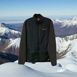 Columbia‎ Men's Black and Dark Gray Performance Jacket LARGE